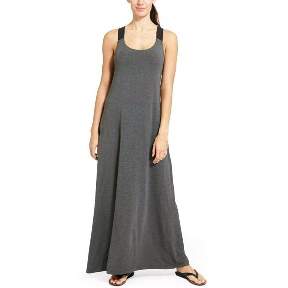 Athleta Gray Maxi Dress - Picture 1 of 8